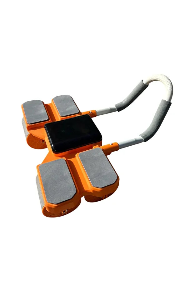 Dijital Ekranlı Karın Kas Egzersiz Aleti AB Roller 4 Tekerli