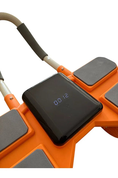 Dijital Ekranlı Karın Kas Egzersiz Aleti AB Roller 4 Tekerli