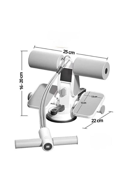 Çift Vantuzlu Sayaçlı Mekik Çekme Spor Aleti Karın Egzersizi Mekik Aleti