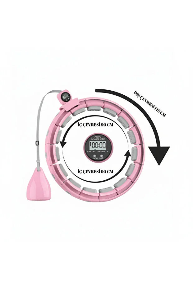 Smart Hulahoop Ayarlanabilir, Düşmeyen, Kalori Sayarlı Fitness Hula Hoop
