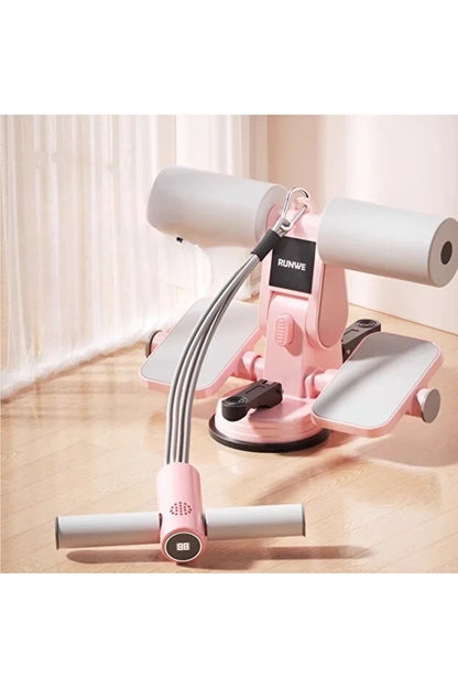 Çift Vantuzlu Sayaçlı Mekik Çekme Spor Aleti Karın Egzersizi Mekik Aleti