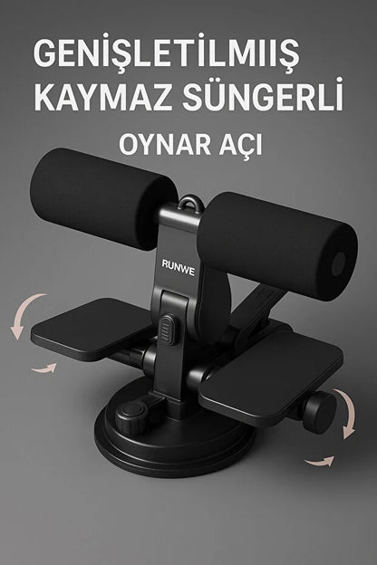 Çift Vantuzlu Sayaçlı Mekik Çekme Spor Aleti Karın Egzersizi Mekik Aleti